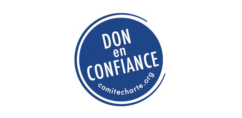logo don en confiance représentant l'agrément délivré par le Comité de la Charte